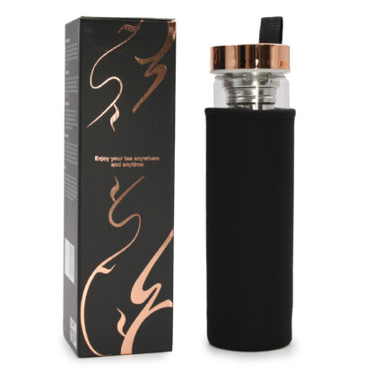 Bouteille Infuseur à Thé en Verre - Rose Doré - Onyx – Image 2