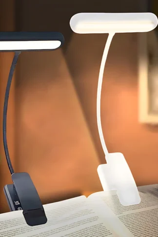 Lampe de lecture rechargeable légère à intensité variable